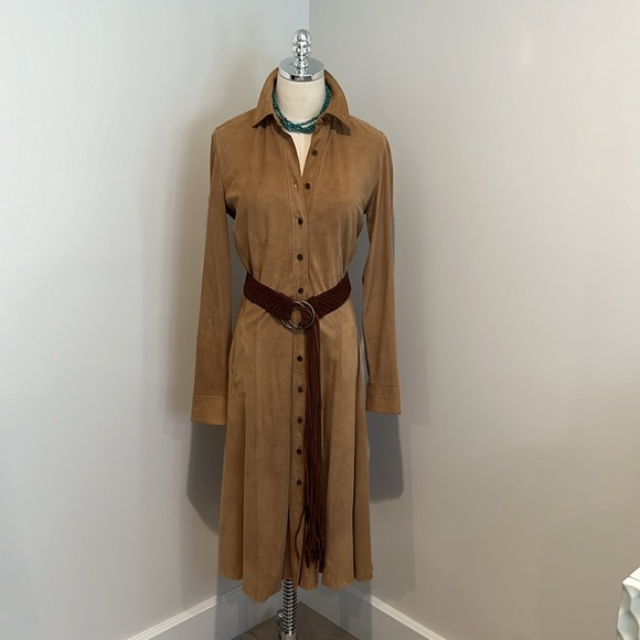 Unbelievable Rare Ralph Lauren Leather dress in excellent condition with pockets - Picture 4 of 11